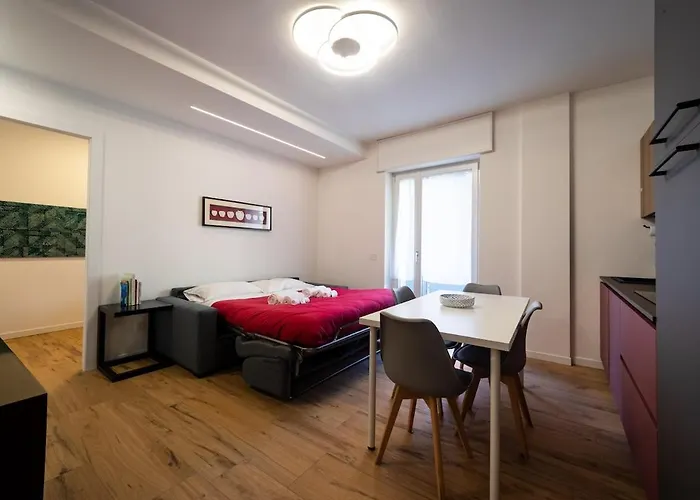 Modern Red Flat In Verona