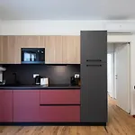 Modern Red Flat In Verona
