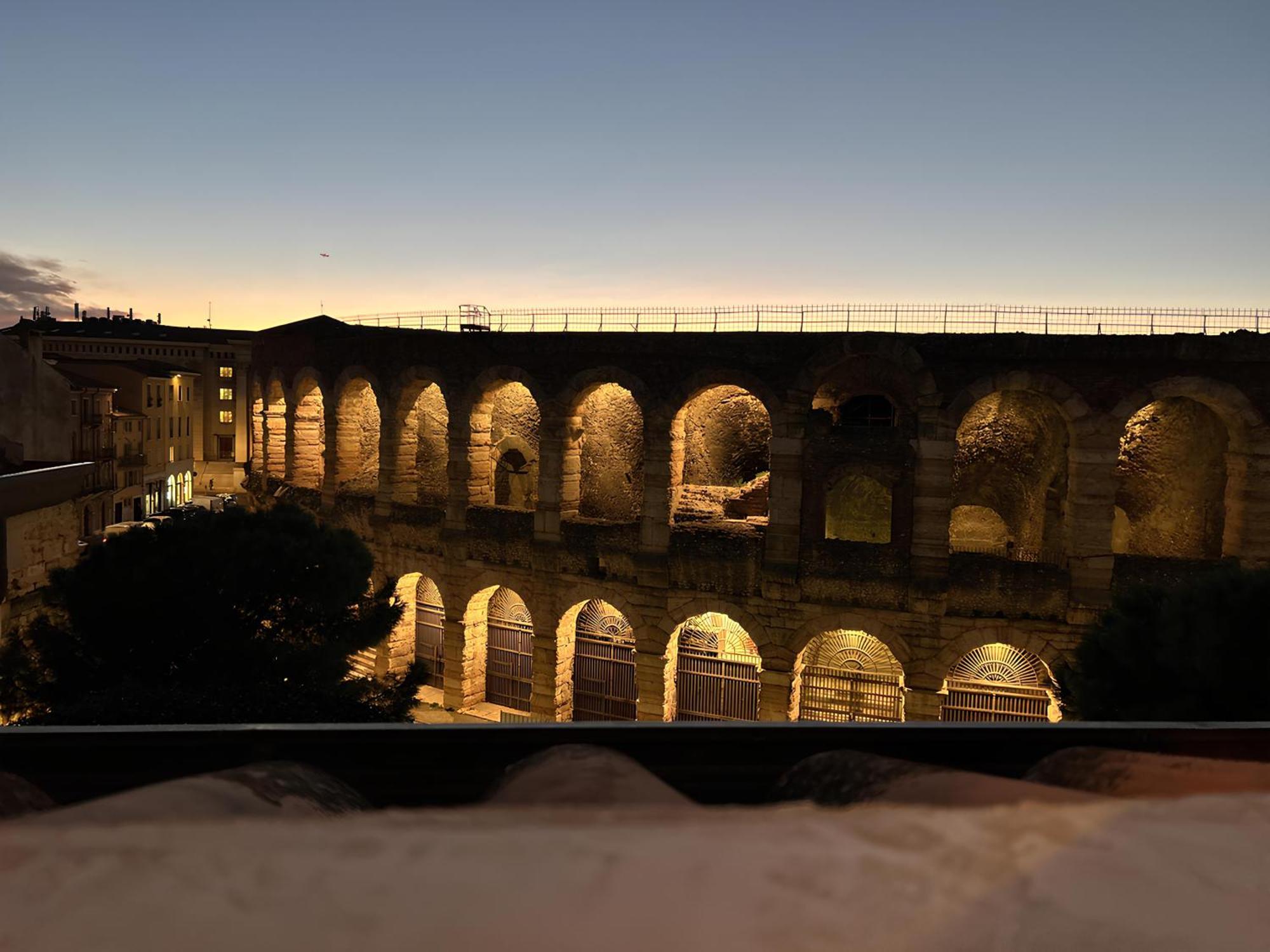 Romantic Window On Arena Verona